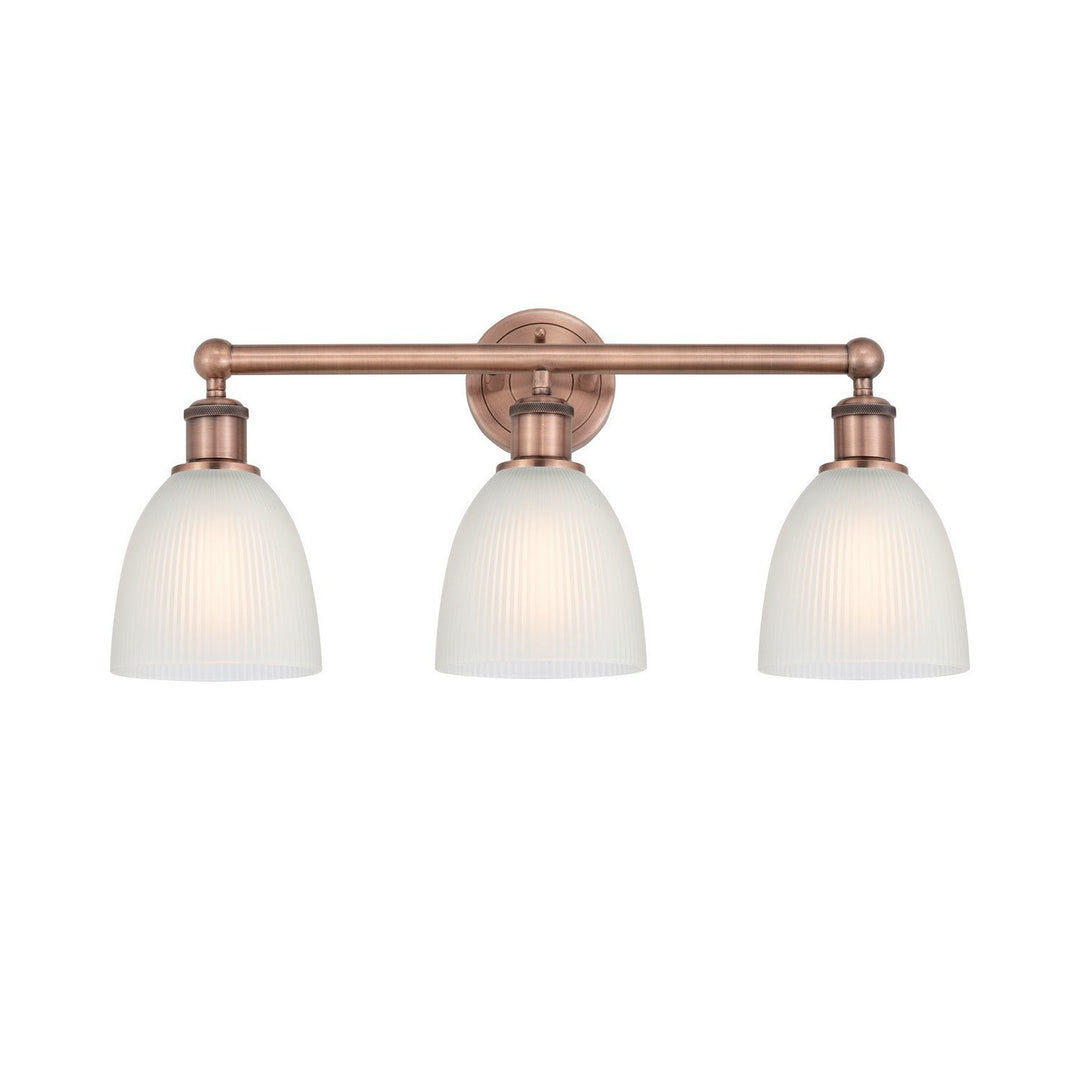 Innovations Edison 616-3W-AC-G381 Bath Vanity Light 24 in. wide - Antique Copper