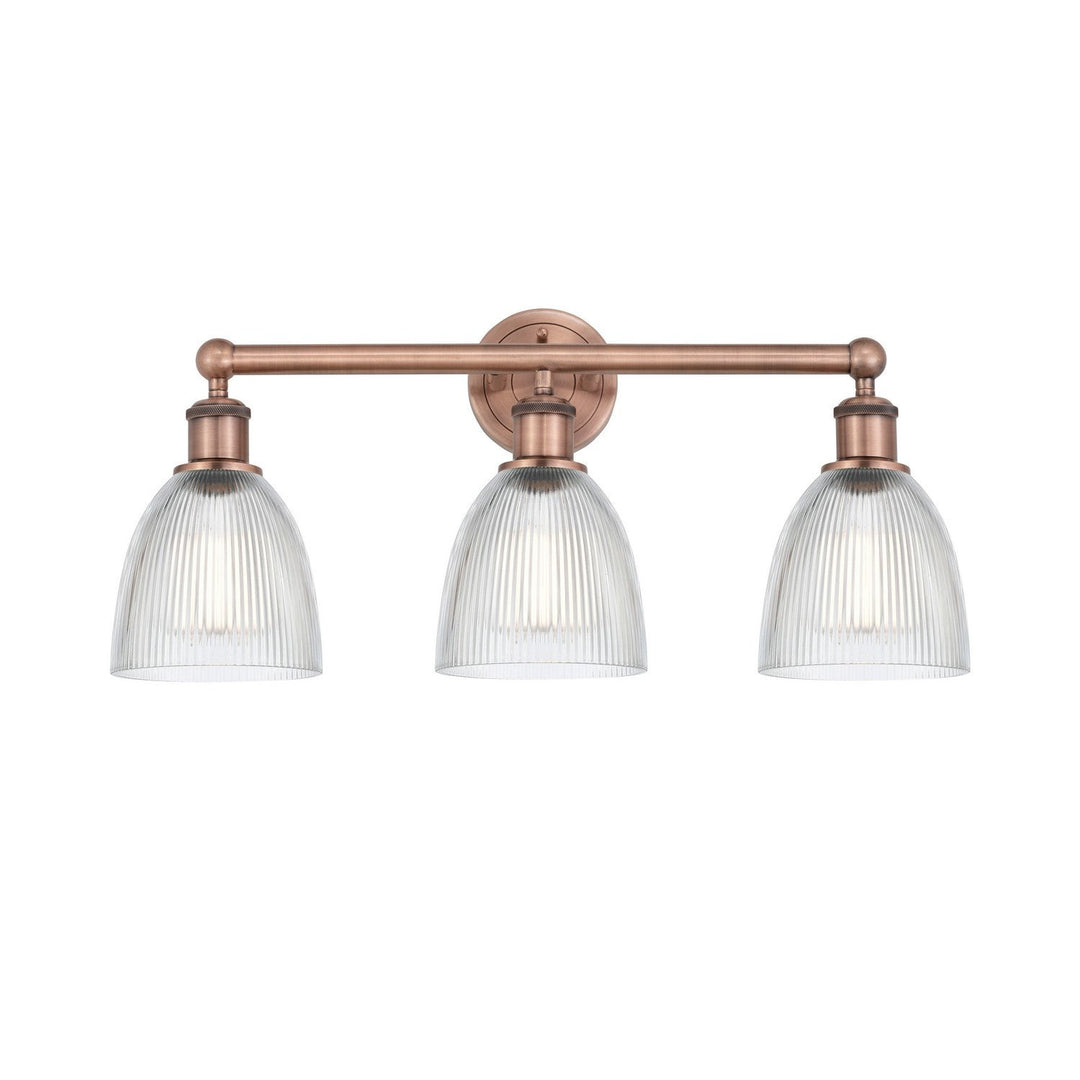 Innovations Edison 616-3W-AC-G382 Bath Vanity Light 24 in. wide - Antique Copper