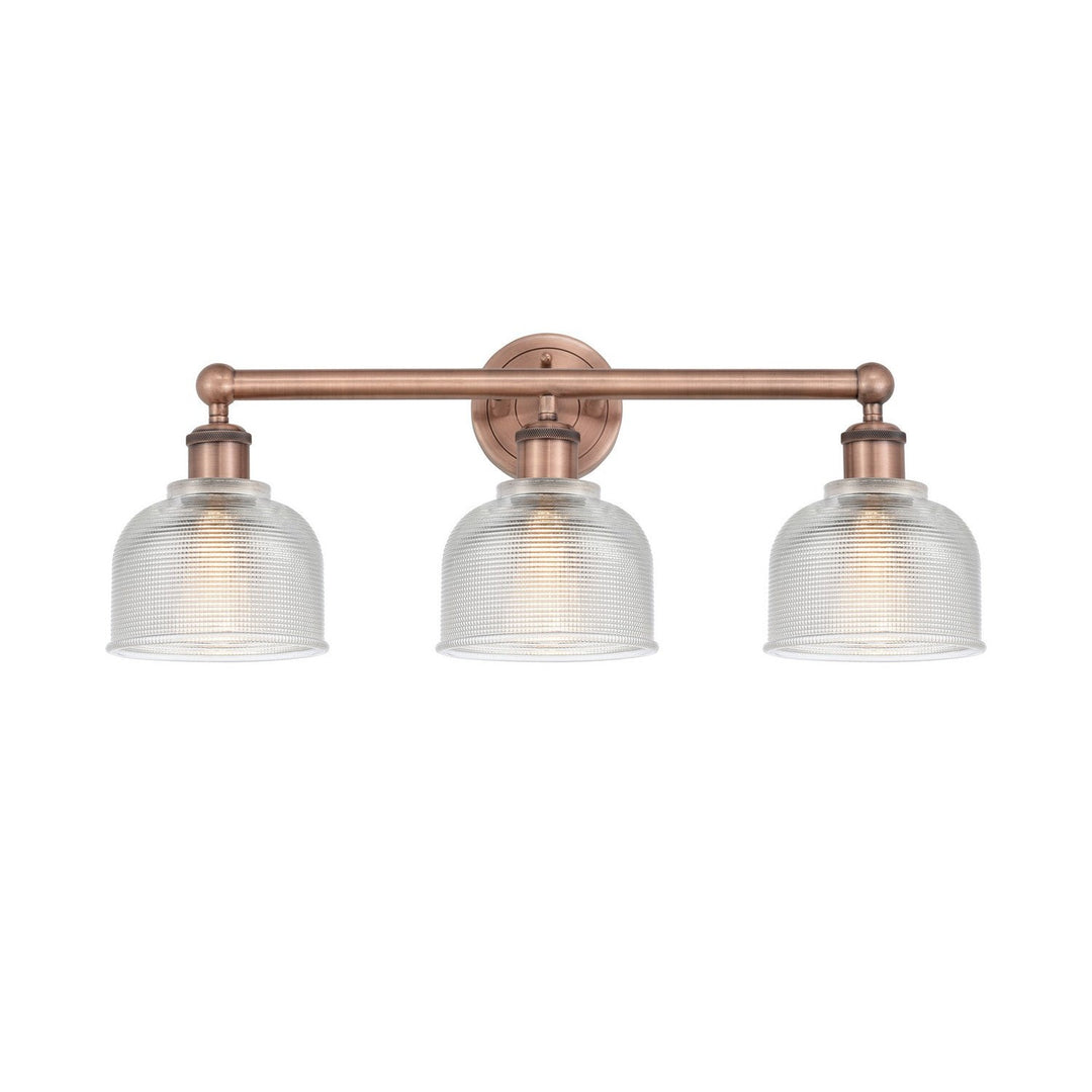 Innovations Edison 616-3W-AC-G412 Bath Vanity Light 24 in. wide - Antique Copper