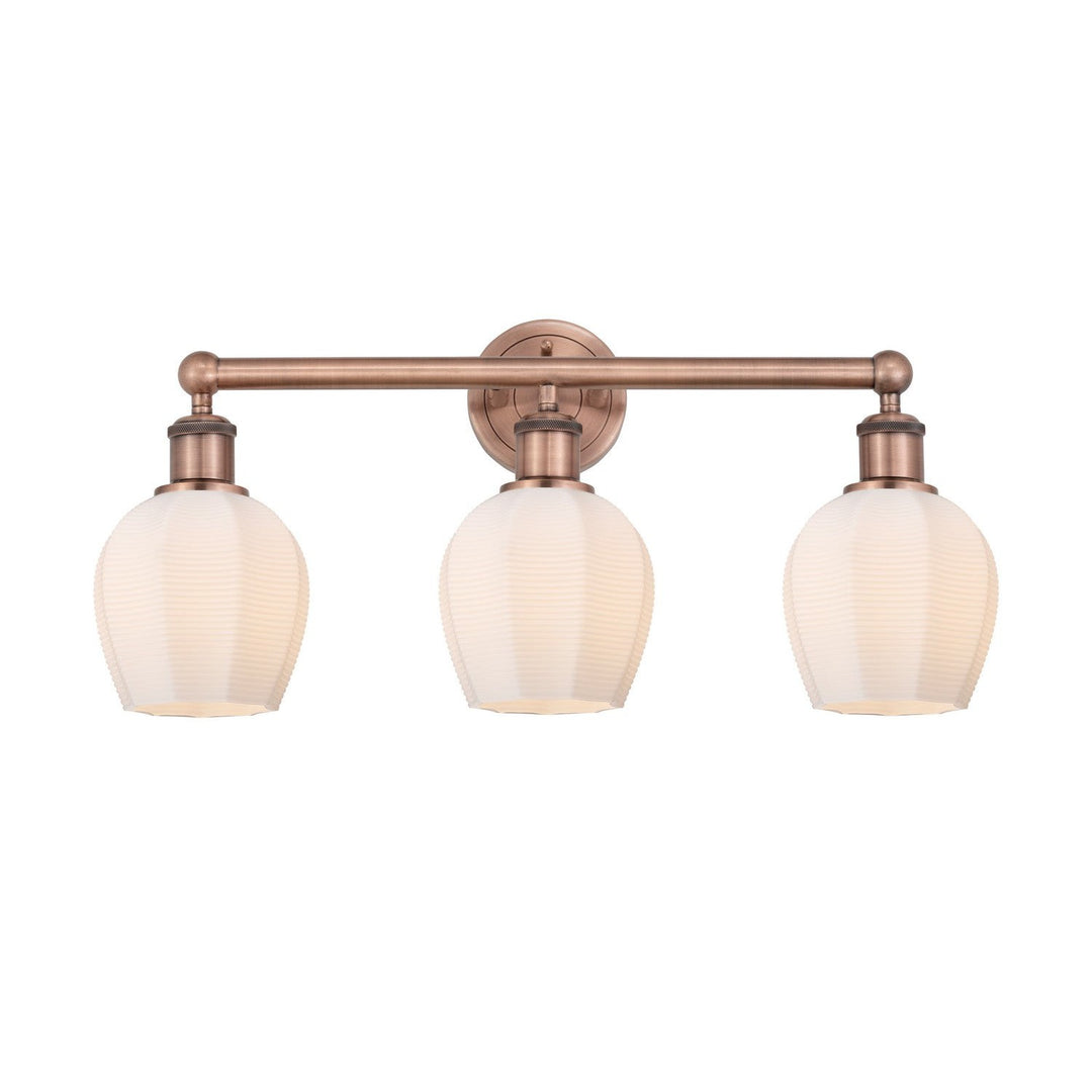 Innovations Edison 616-3W-AC-G461-6 Bath Vanity Light 24 in. wide - Antique Copper