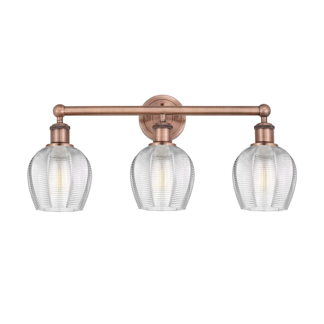 Innovations Edison 616-3W-AC-G462-6 Bath Vanity Light 24 in. wide - Antique Copper