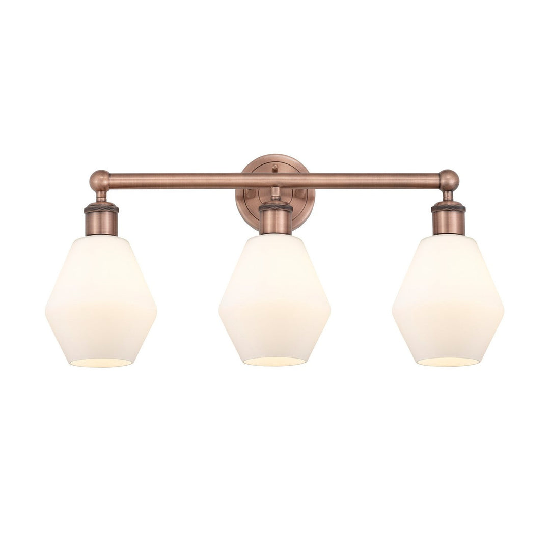 Innovations Edison 616-3W-AC-G651-6 Bath Vanity Light 24 in. wide - Antique Copper