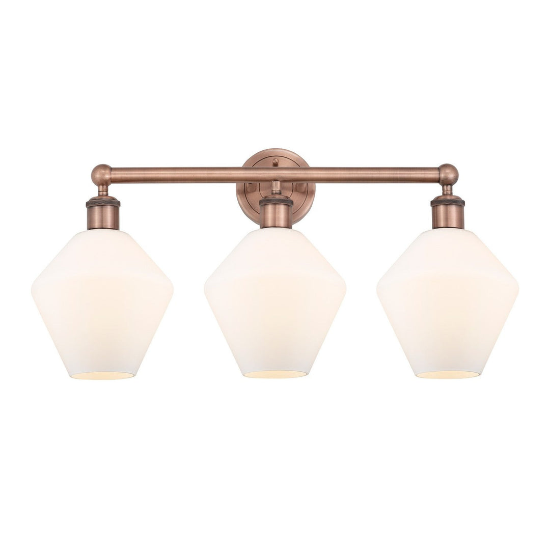 Innovations Downtown Urban 616-3W-AC-G651-8 Bath Vanity Light 26 in. wide - Antique Copper
