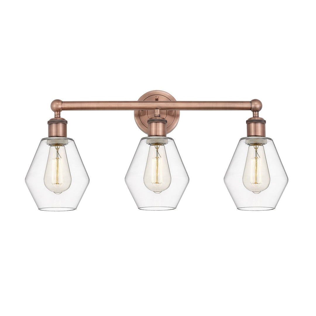 Innovations Edison 616-3W-AC-G652-6 Bath Vanity Light 24 in. wide - Antique Copper