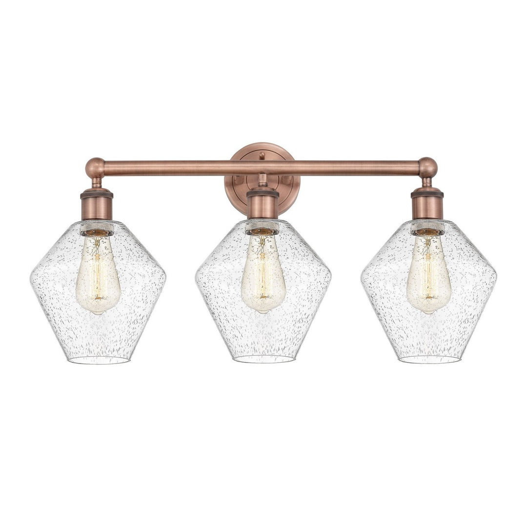 Innovations Downtown Urban 616-3W-AC-G654-8 Bath Vanity Light 26 in. wide - Antique Copper