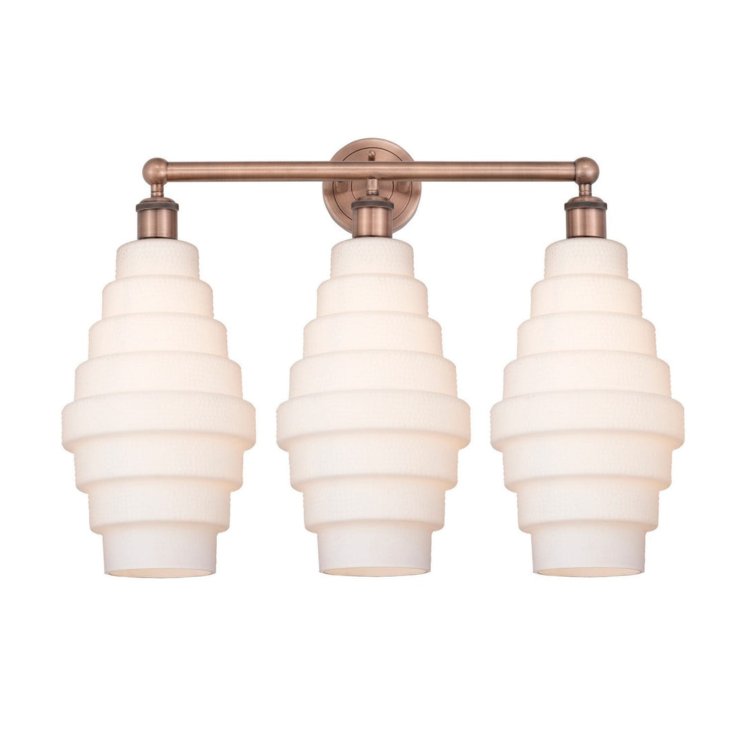 Innovations Downtown Urban 616-3W-AC-G671-8 Bath Vanity Light 26 in. wide - Antique Copper