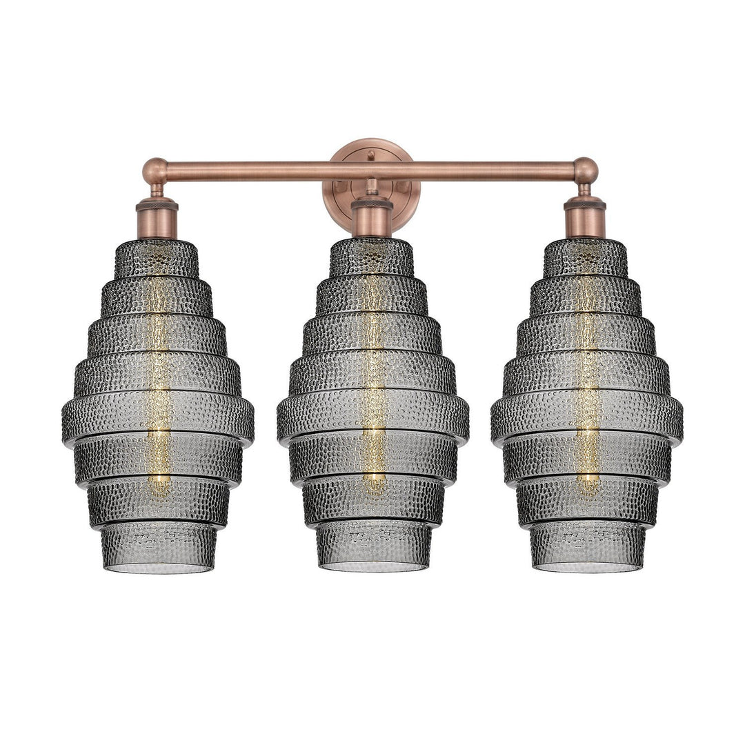 Innovations Downtown Urban 616-3W-AC-G673-8 Bath Vanity Light 26 in. wide - Antique Copper