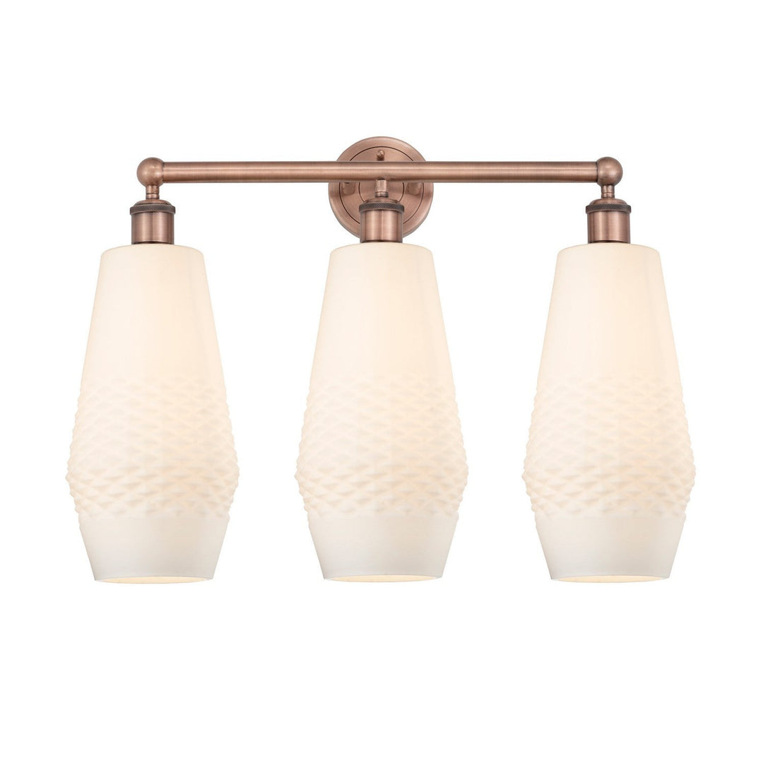 Innovations Downtown Urban 616-3W-AC-G681-7 Bath Vanity Light 25 in. wide - Antique Copper