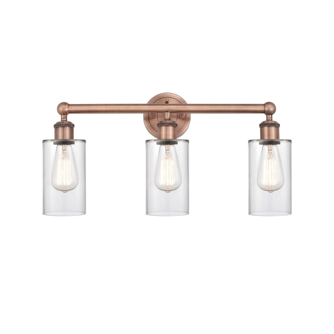 Innovations Edison 616-3W-AC-G802 Bath Vanity Light 22 in. wide - Antique Copper
