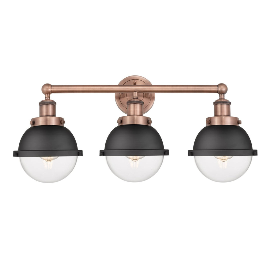 Innovations Downtown Urban 616-3W-AC-HFS-62-BK Bath Vanity Light 26 in. wide - Antique Copper