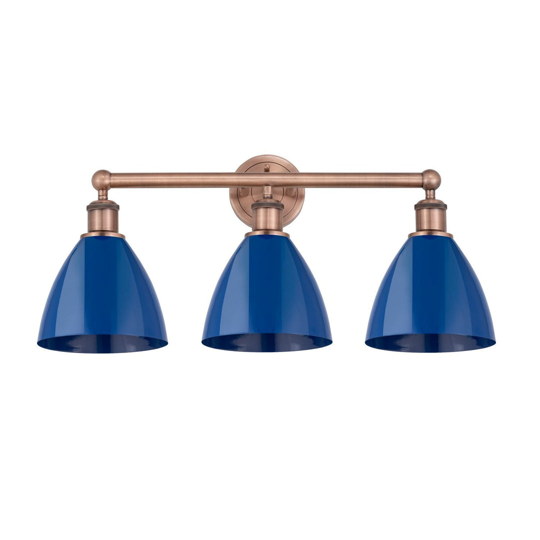 Innovations Downtown Urban 616-3W-AC-MBD-75-BL Bath Vanity Light 26 in. wide - Antique Copper