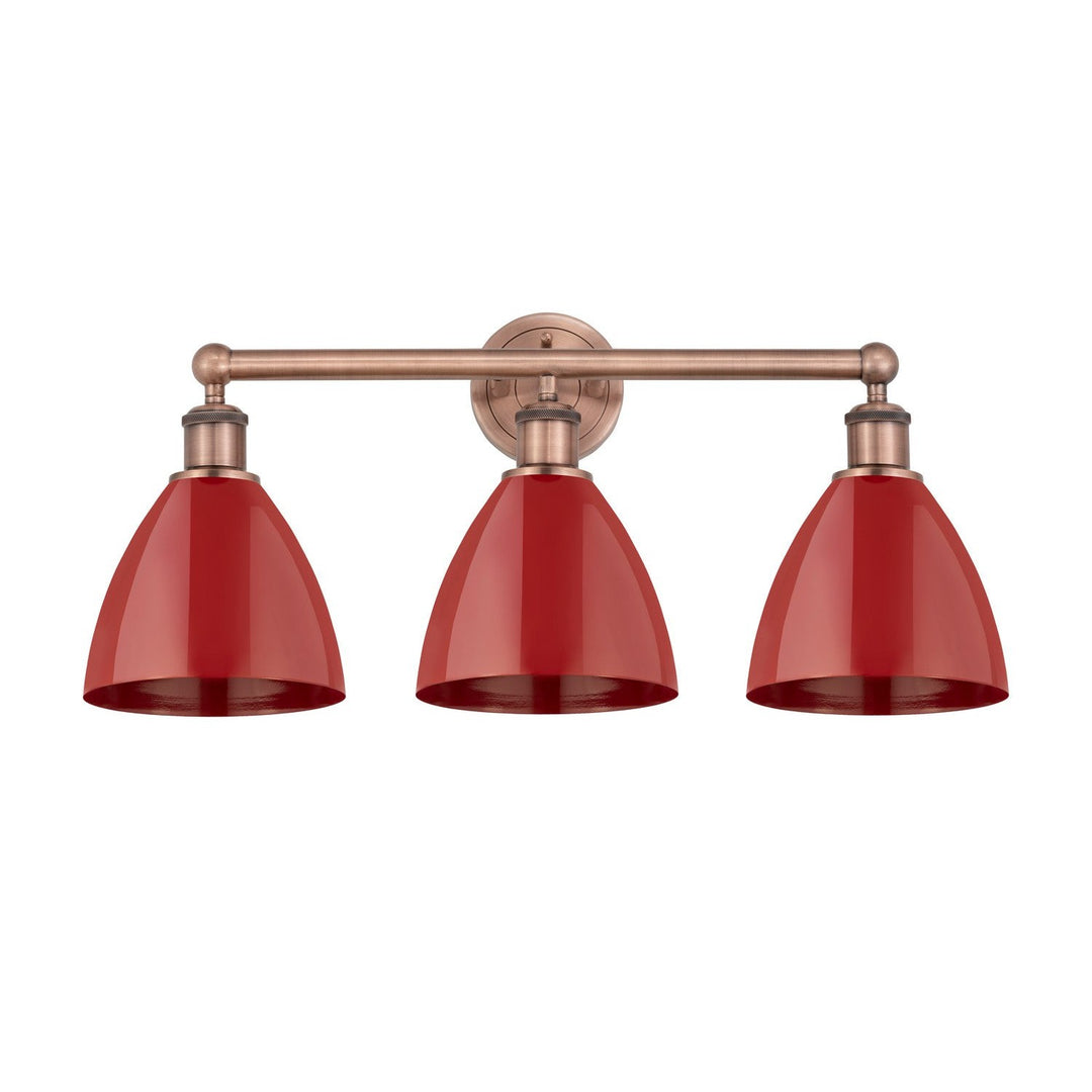 Innovations Edison 616-3W-AC-MBD-75-RD Bath Vanity Light 26 in. wide - Antique Copper