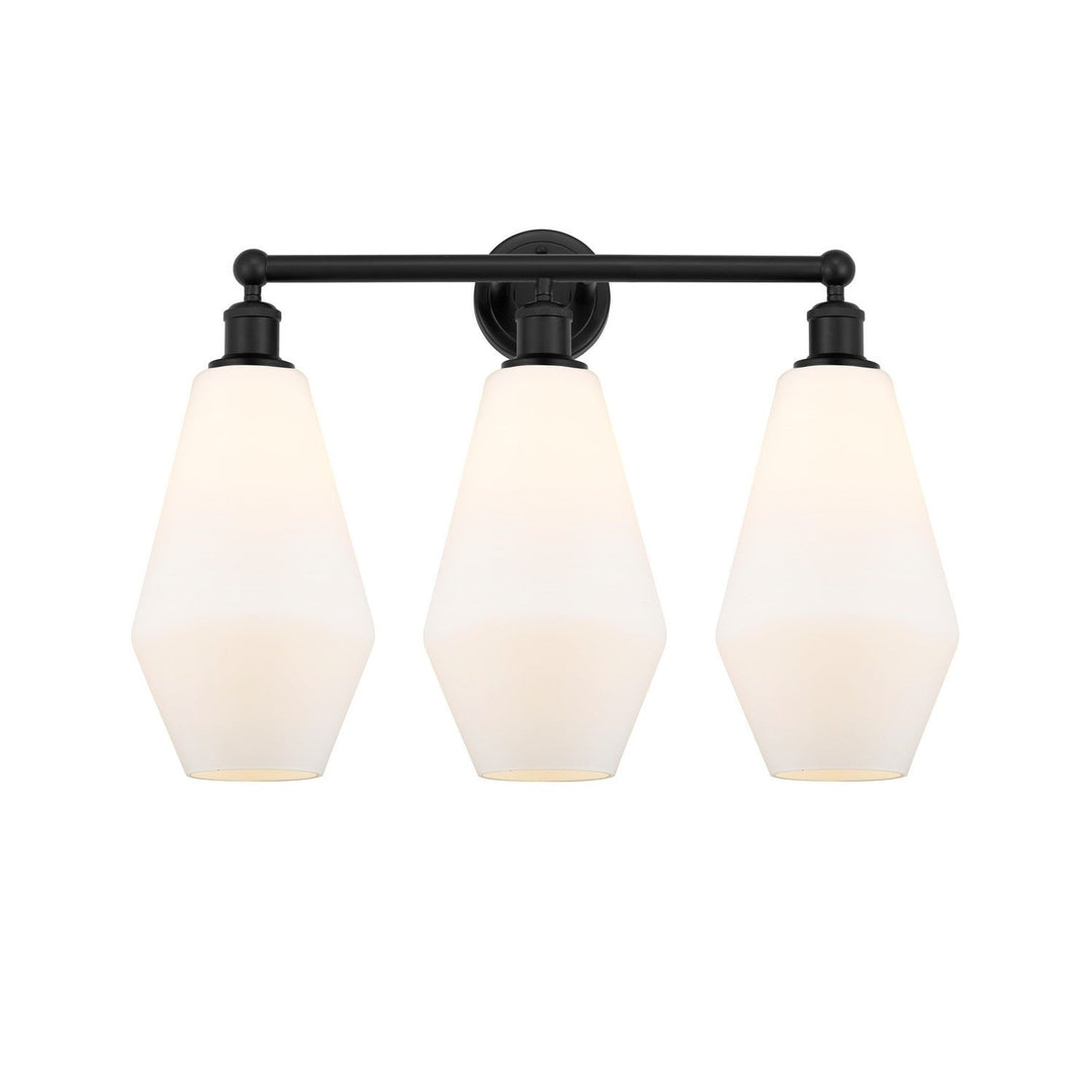 Innovations Downtown Urban 616-3W-BK-G651-7 Bath Vanity Light 25 in. wide - Matte Black