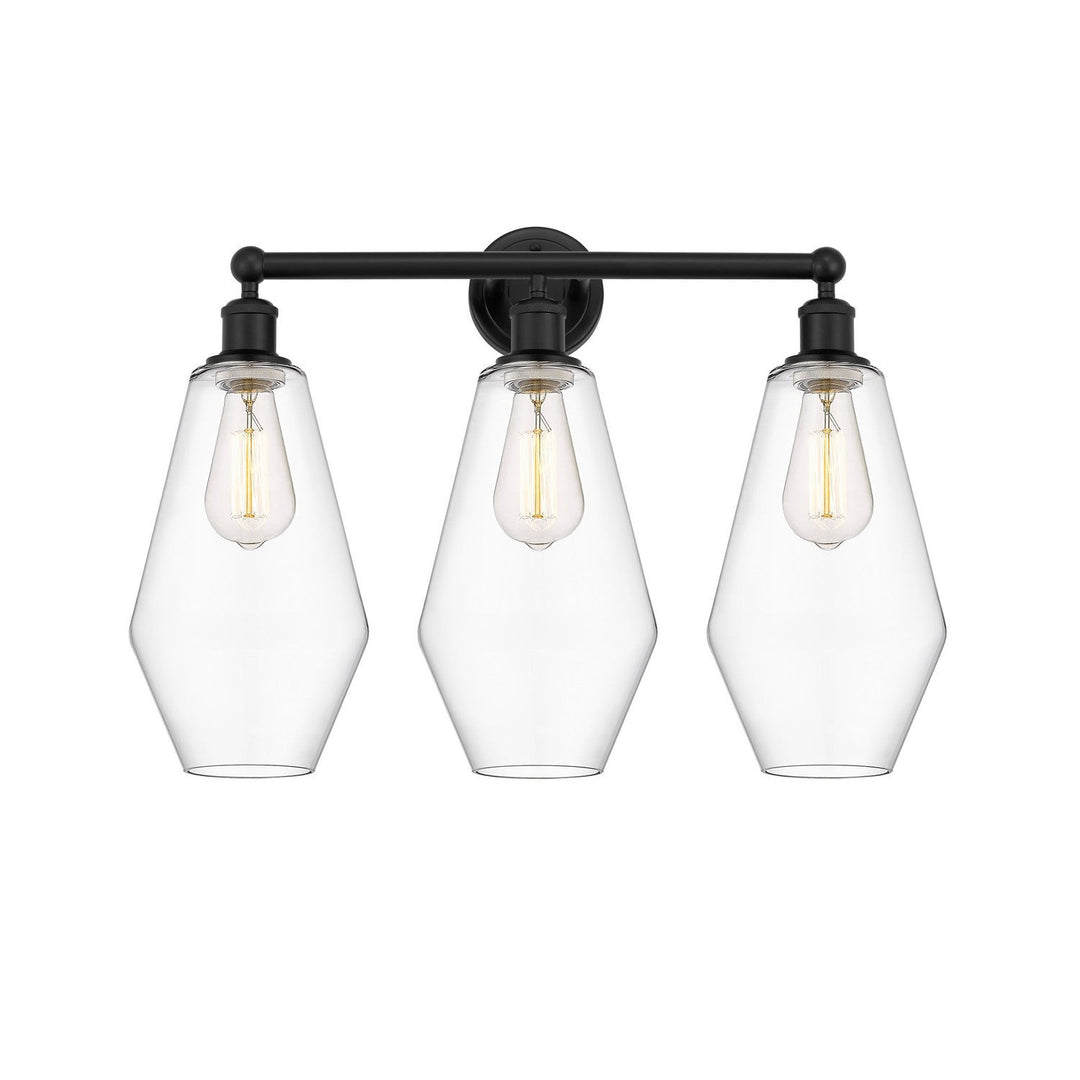 Innovations Downtown Urban 616-3W-BK-G652-7 Bath Vanity Light 25 in. wide - Matte Black