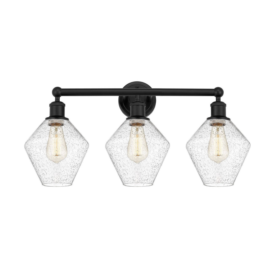 Innovations Downtown Urban 616-3W-BK-G654-8 Bath Vanity Light 26 in. wide - Matte Black