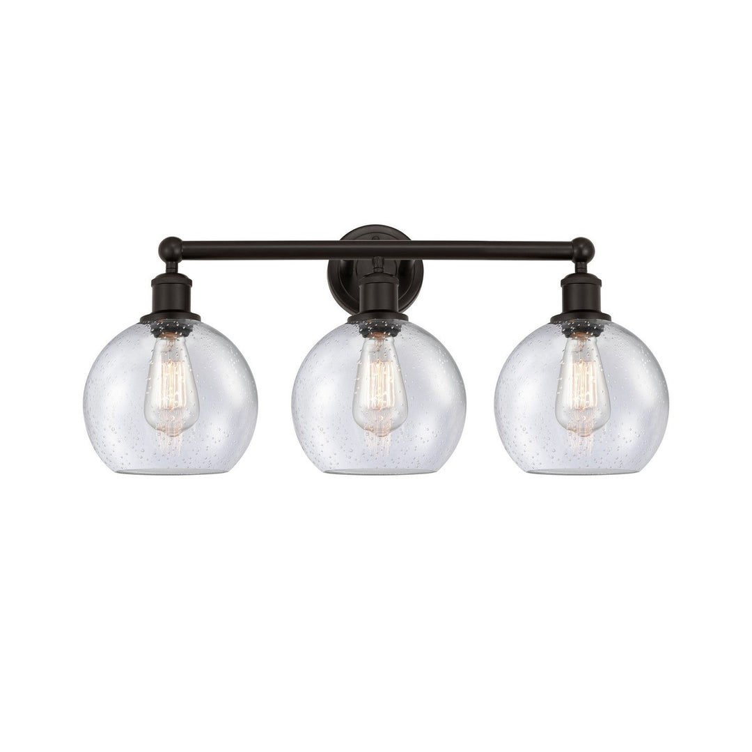 Innovations Downtown Urban 616-3W-OB-G124-8 Bath Vanity Light 26 in. wide - Oil Rubbed Bronze