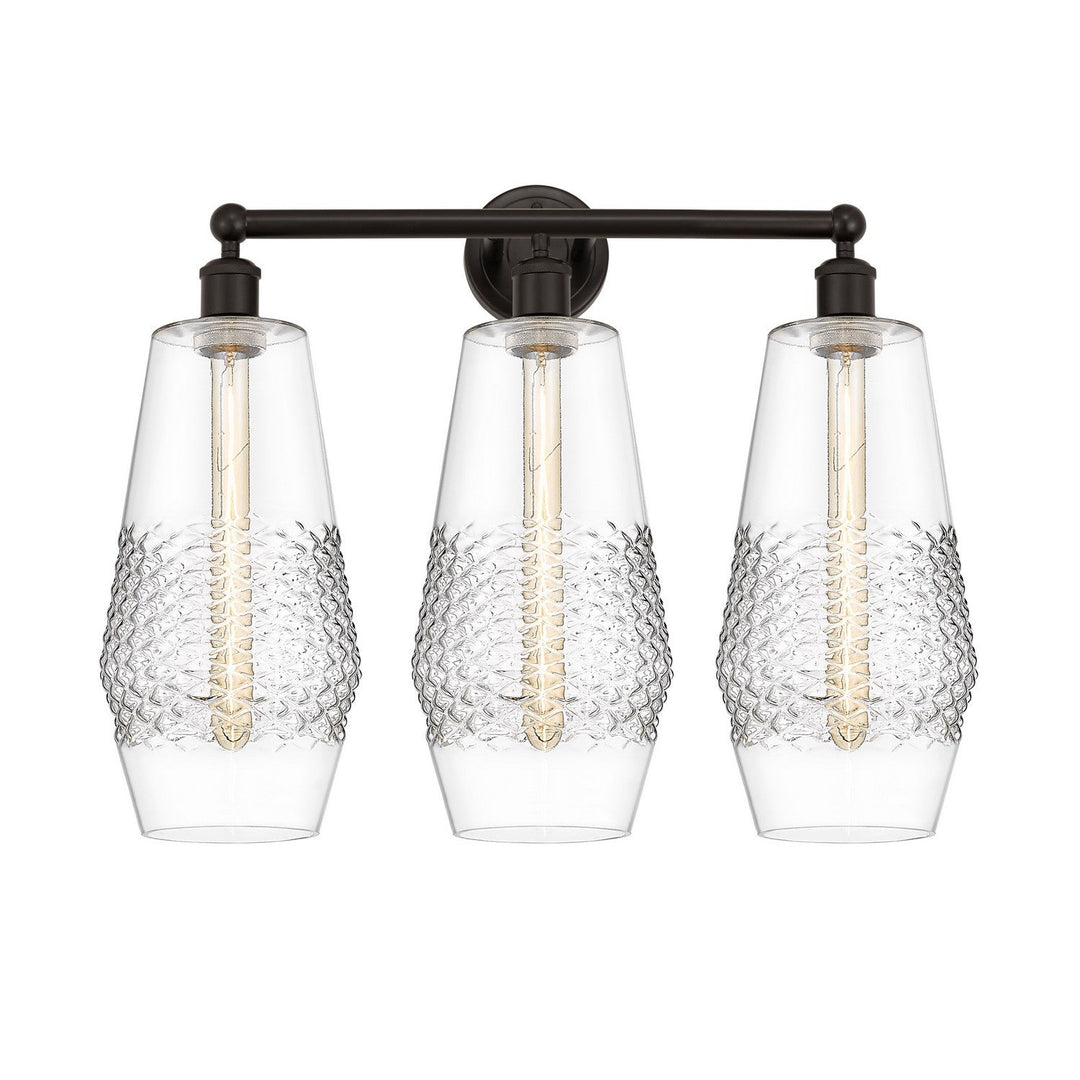 Innovations Downtown Urban 616-3W-OB-G682-7 Bath Vanity Light 25 in. wide - Oil Rubbed Bronze