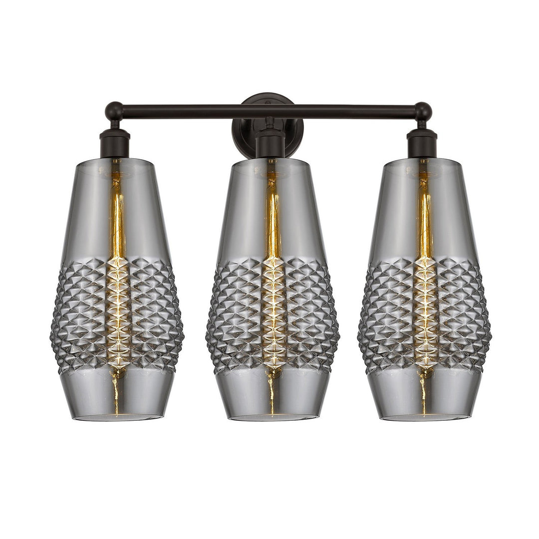 Innovations Downtown Urban 616-3W-OB-G683-7 Bath Vanity Light 25 in. wide - Oil Rubbed Bronze