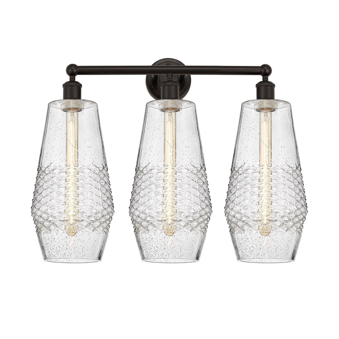Innovations Downtown Urban 616-3W-OB-G684-7 Bath Vanity Light 25 in. wide - Oil Rubbed Bronze