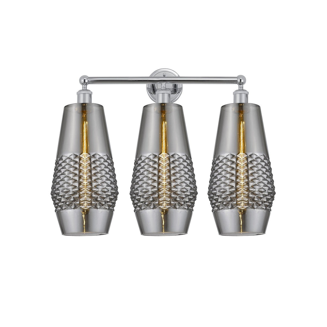 Innovations Downtown Urban 616-3W-PC-G683-7 Bath Vanity Light 25 in. wide - Polished Chrome