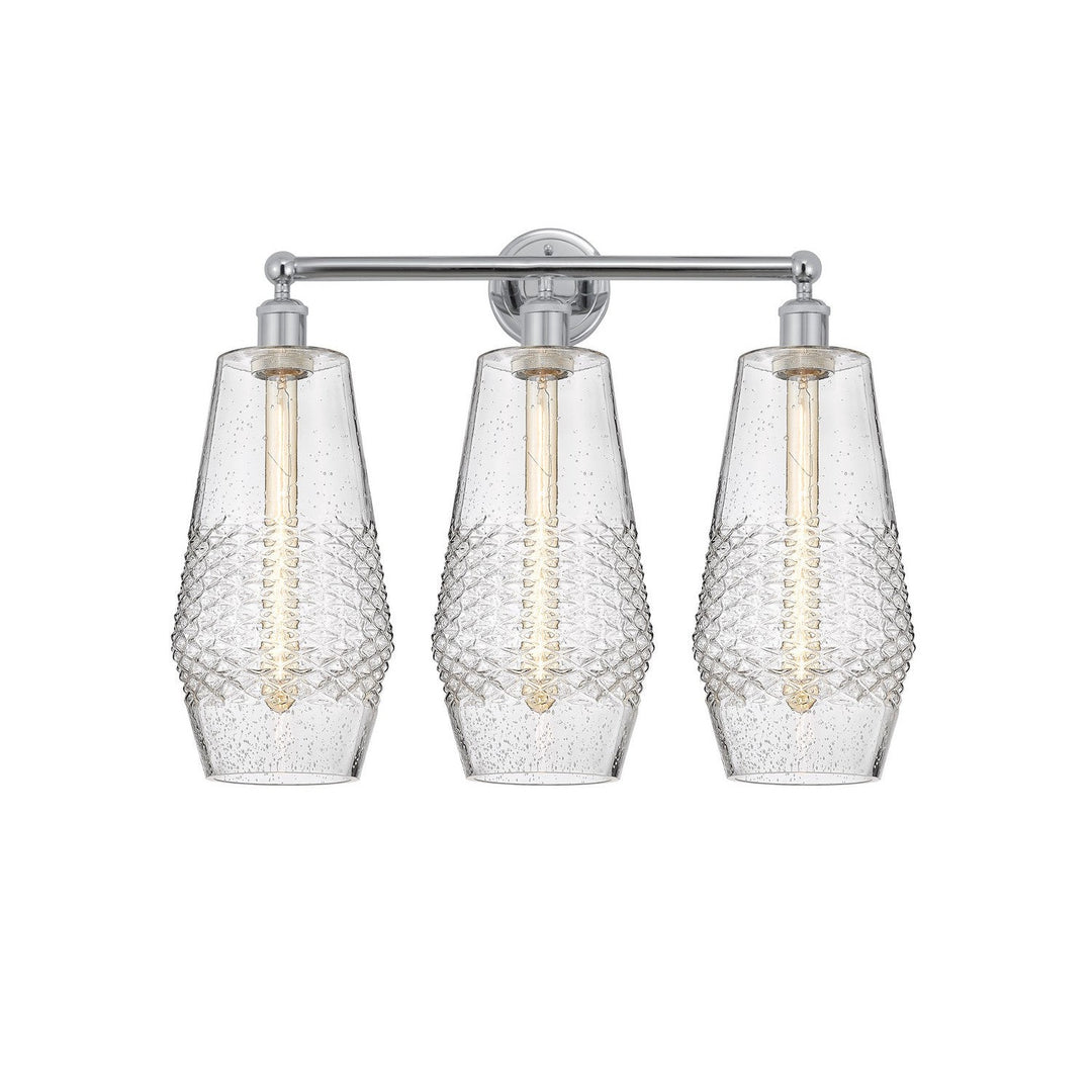 Innovations Downtown Urban 616-3W-PC-G684-7 Bath Vanity Light 25 in. wide - Polished Chrome
