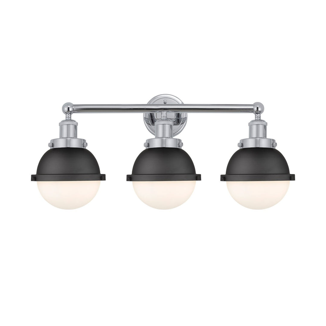 Innovations Downtown Urban 616-3W-PC-HFS-61-BK Bath Vanity Light 26 in. wide - Polished Chrome