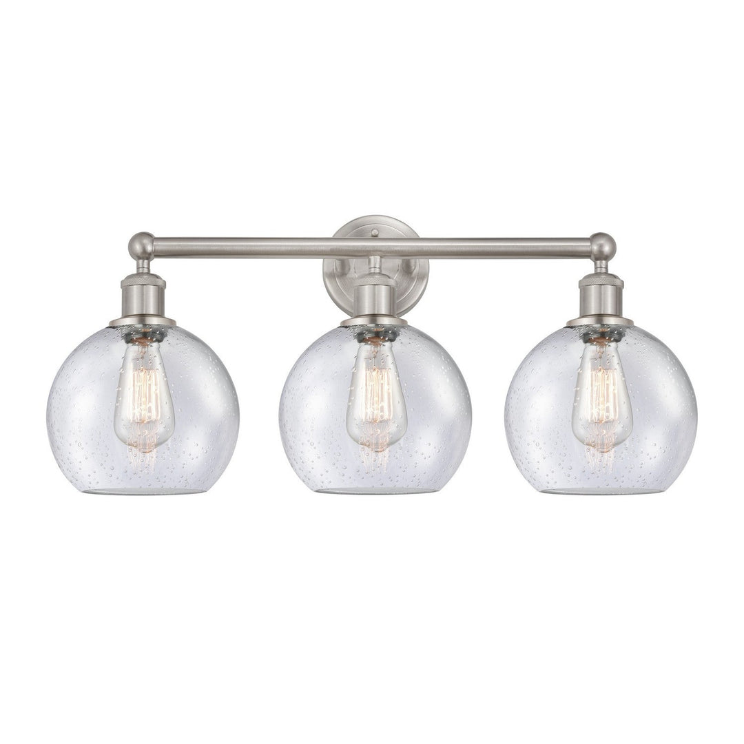 Innovations Downtown Urban 616-3W-SN-G124-8 Bath Vanity Light 26 in. wide - Satin Nickel