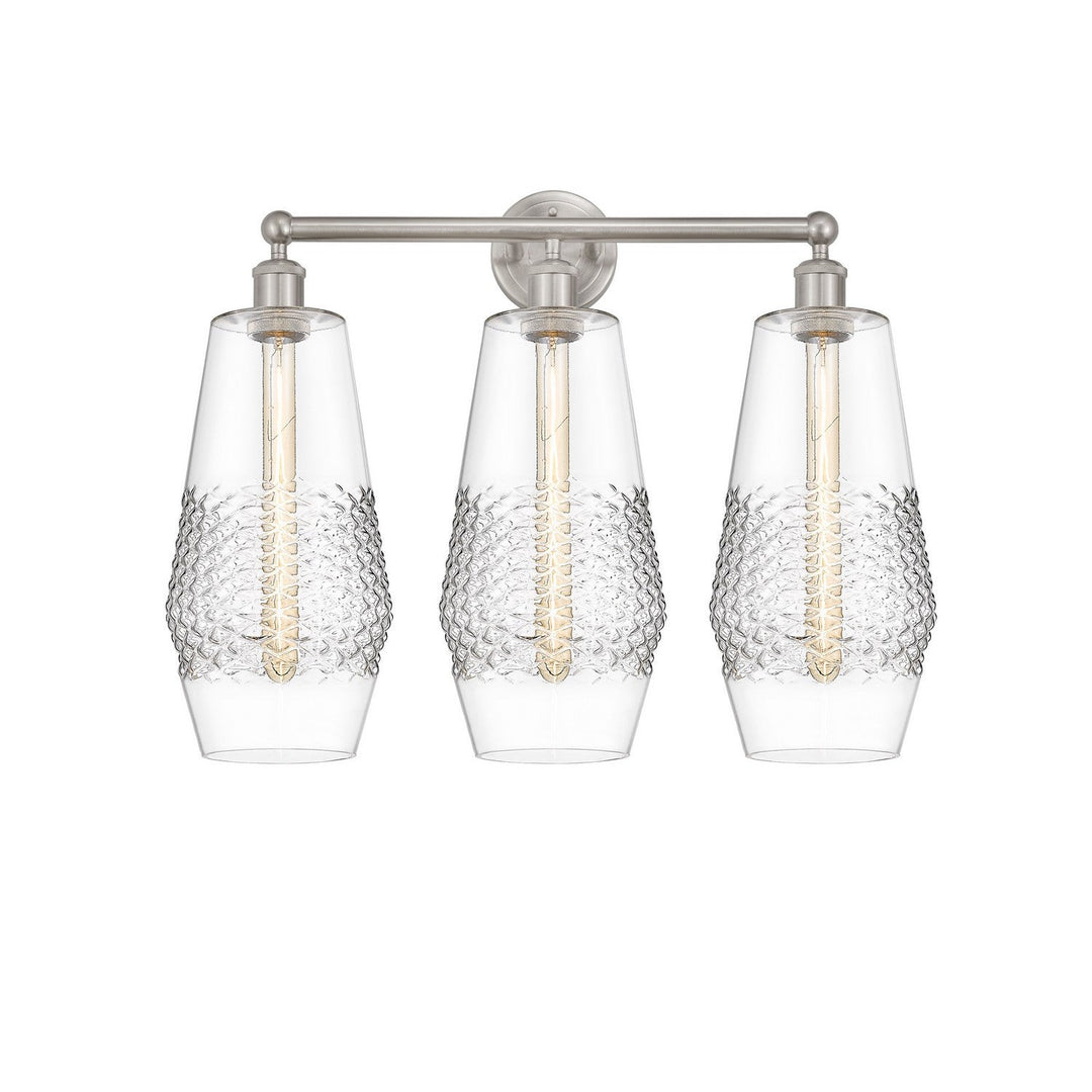 Innovations Downtown Urban 616-3W-SN-G682-7 Bath Vanity Light 25 in. wide - Satin Nickel