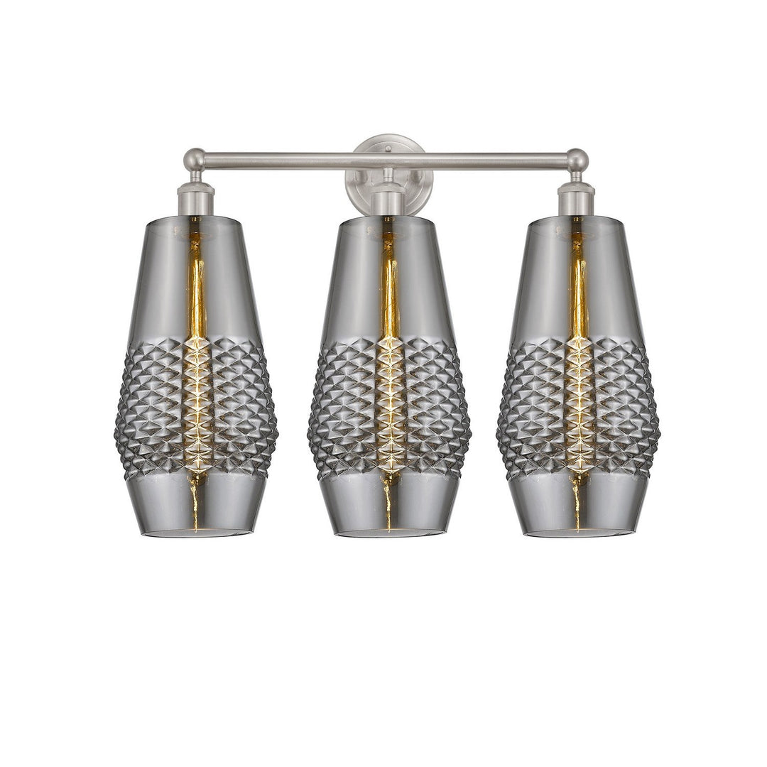 Innovations Downtown Urban 616-3W-SN-G683-7 Bath Vanity Light 25 in. wide - Satin Nickel