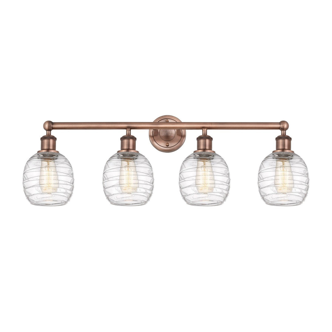 Innovations Edison 616-4W-AC-G1013 Bath Vanity Light 33 in. wide - Antique Copper