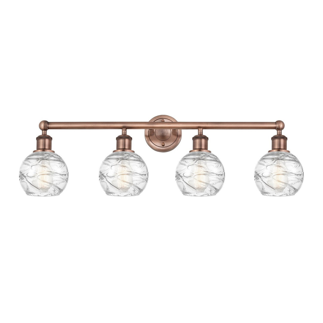 Innovations Edison 616-4W-AC-G1213-6 Bath Vanity Light 33 in. wide - Antique Copper