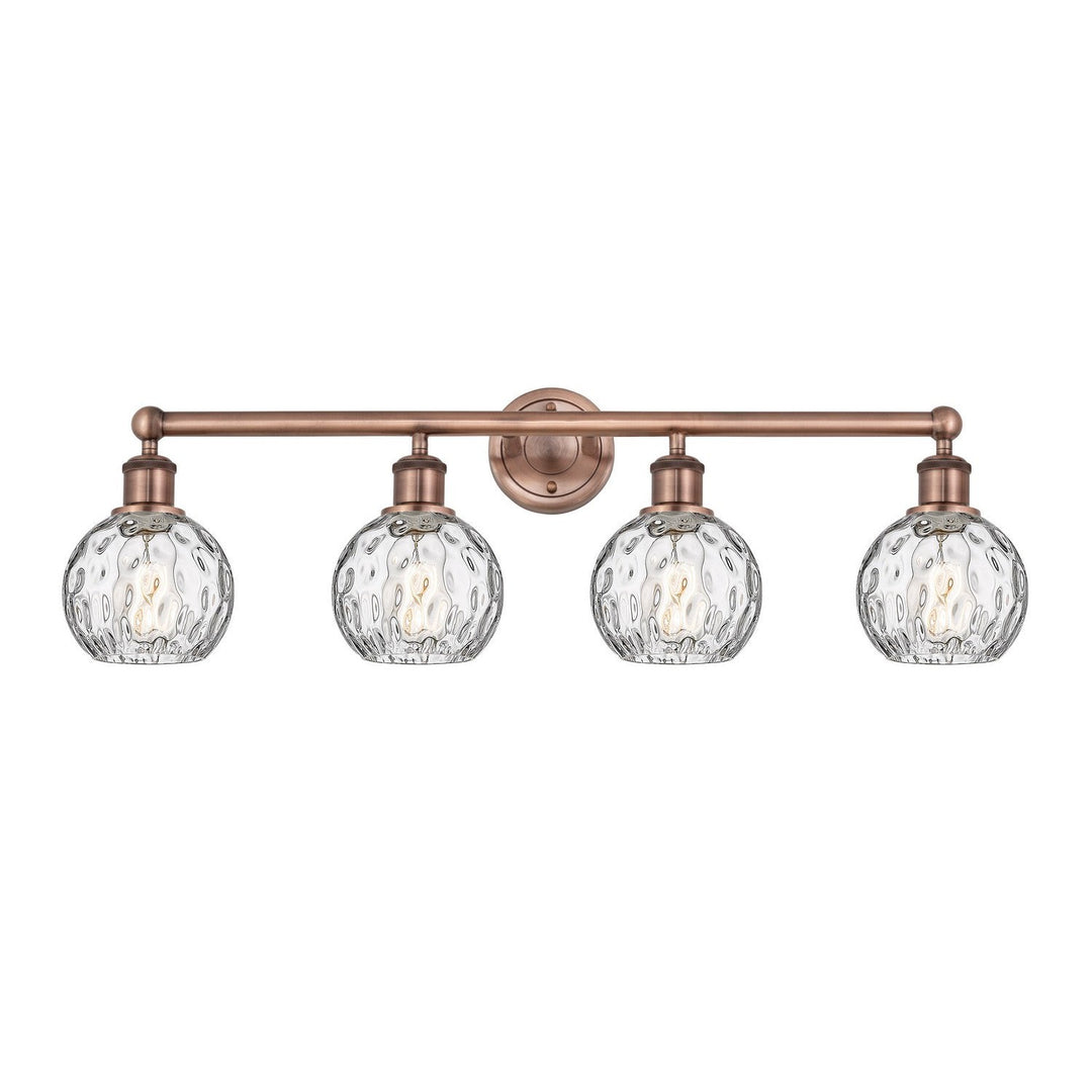 Innovations Edison 616-4W-AC-G1215-6 Bath Vanity Light 33 in. wide - Antique Copper