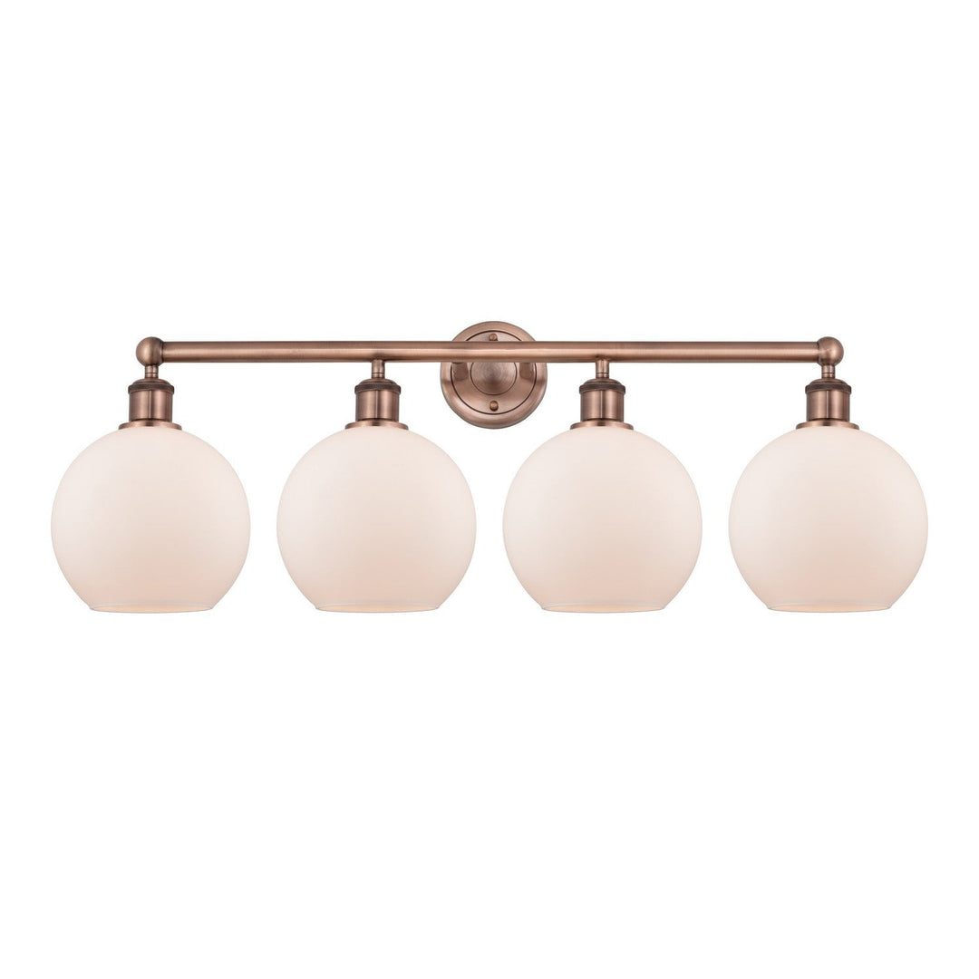 Innovations Downtown Urban 616-4W-AC-G121-8 Bath Vanity Light 35 in. wide - Antique Copper