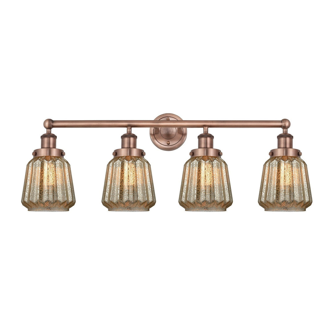 Innovations Edison 616-4W-AC-G146 Bath Vanity Light 34 in. wide - Antique Copper