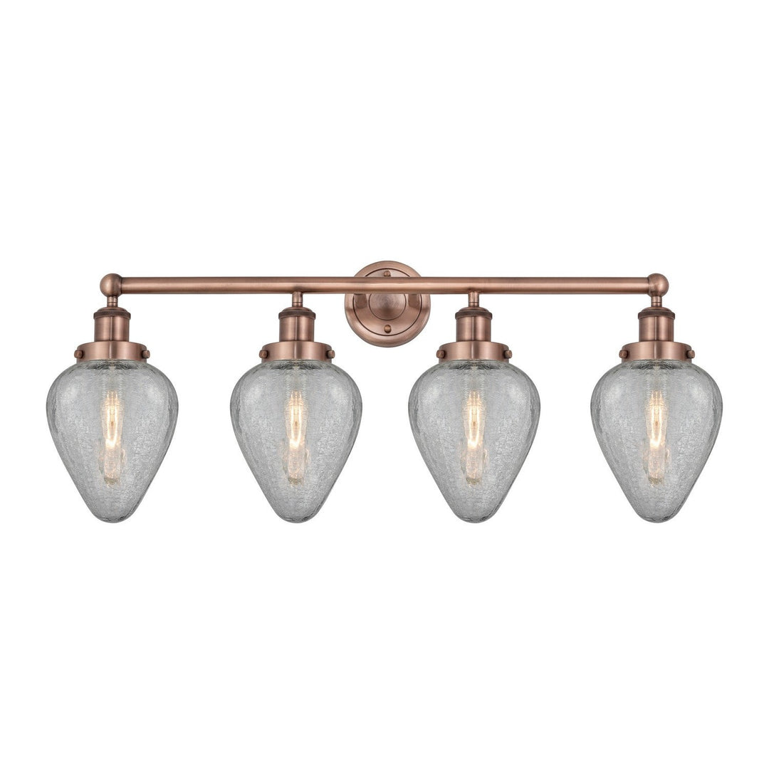 Innovations Edison 616-4W-AC-G165 Bath Vanity Light 33 in. wide - Antique Copper