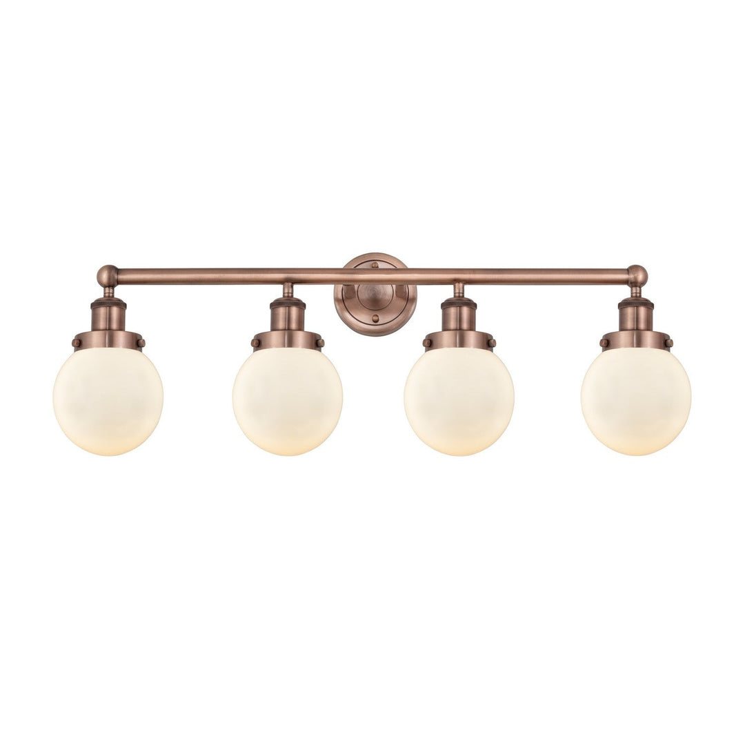 Innovations Edison 616-4W-AC-G201-6 Bath Vanity Light 34 in. wide - Antique Copper