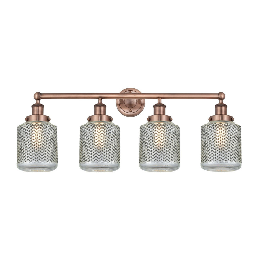Innovations Edison 616-4W-AC-G262 Bath Vanity Light 33 in. wide - Antique Copper
