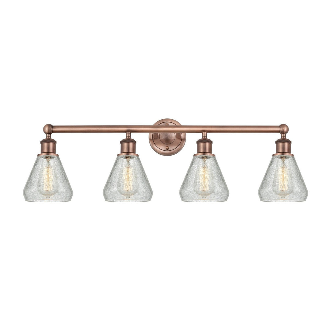 Innovations Edison 616-4W-AC-G275 Bath Vanity Light 33 in. wide - Antique Copper