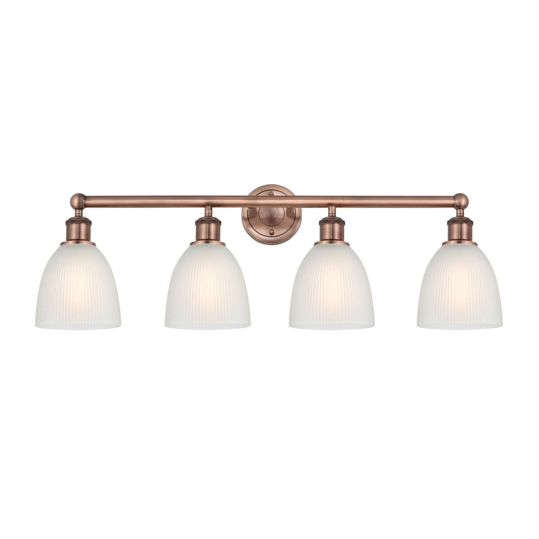 Innovations Edison 616-4W-AC-G381 Bath Vanity Light 33 in. wide - Antique Copper