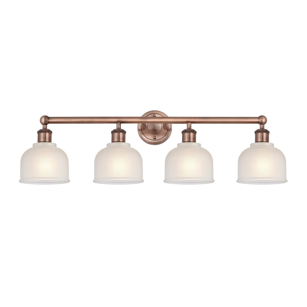 Innovations Edison 616-4W-AC-G411 Bath Vanity Light 33 in. wide - Antique Copper