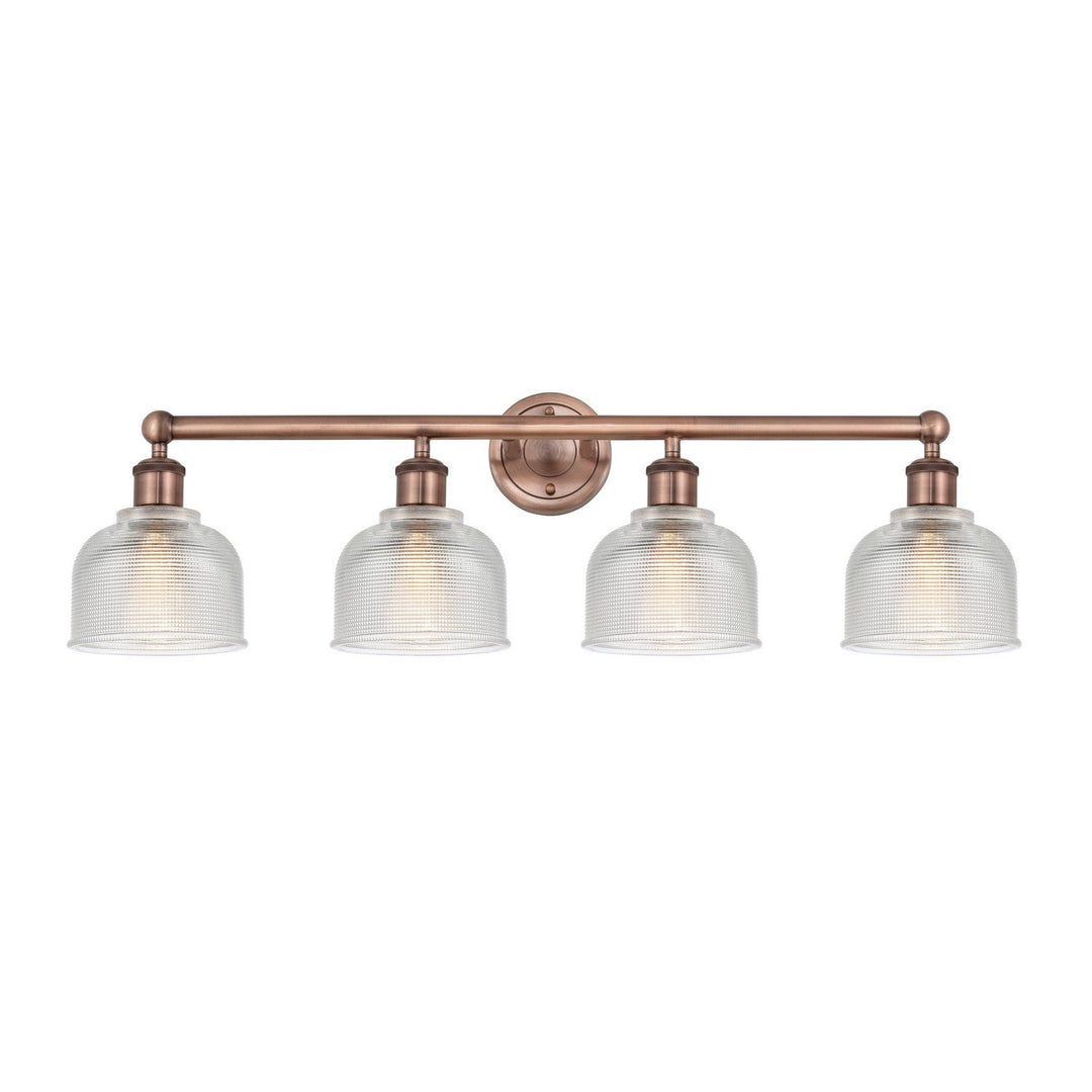 Innovations Edison 616-4W-AC-G412 Bath Vanity Light 33 in. wide - Antique Copper