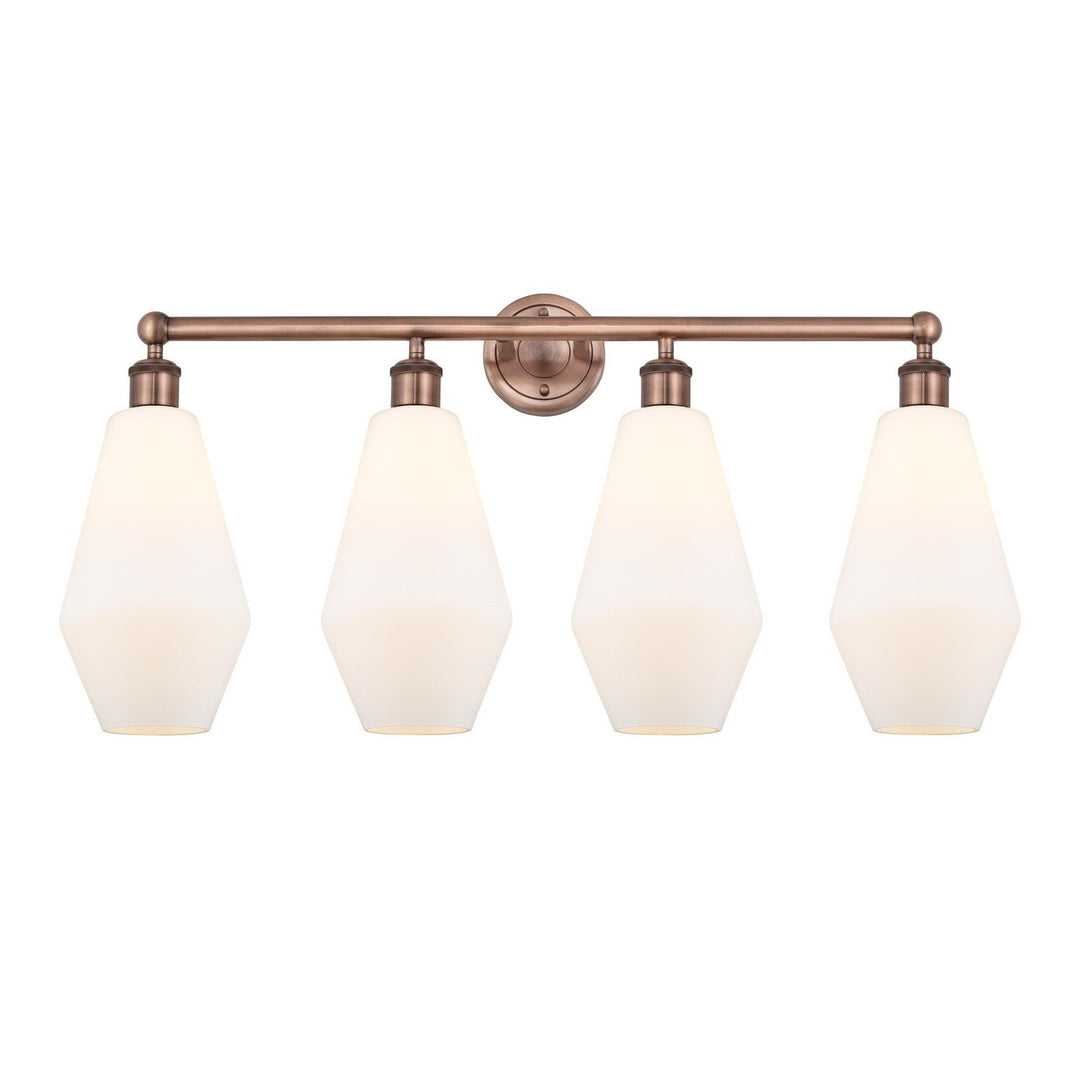 Innovations Downtown Urban 616-4W-AC-G651-7 Bath Vanity Light 34 in. wide - Antique Copper