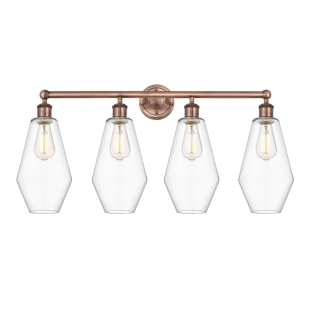 Innovations Downtown Urban 616-4W-AC-G652-7 Bath Vanity Light 34 in. wide - Antique Copper