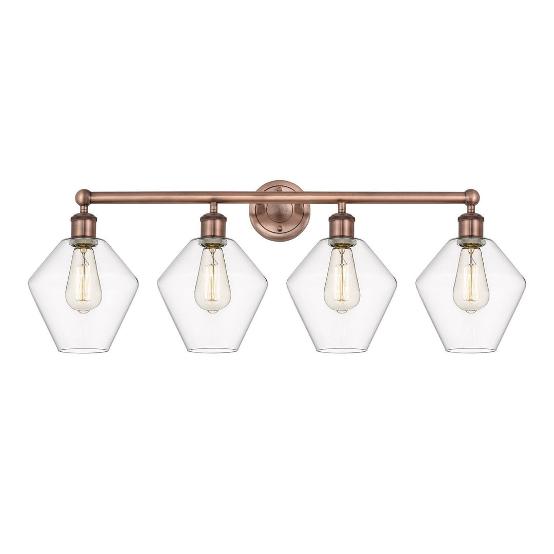 Innovations Downtown Urban 616-4W-AC-G652-8 Bath Vanity Light 35 in. wide - Antique Copper