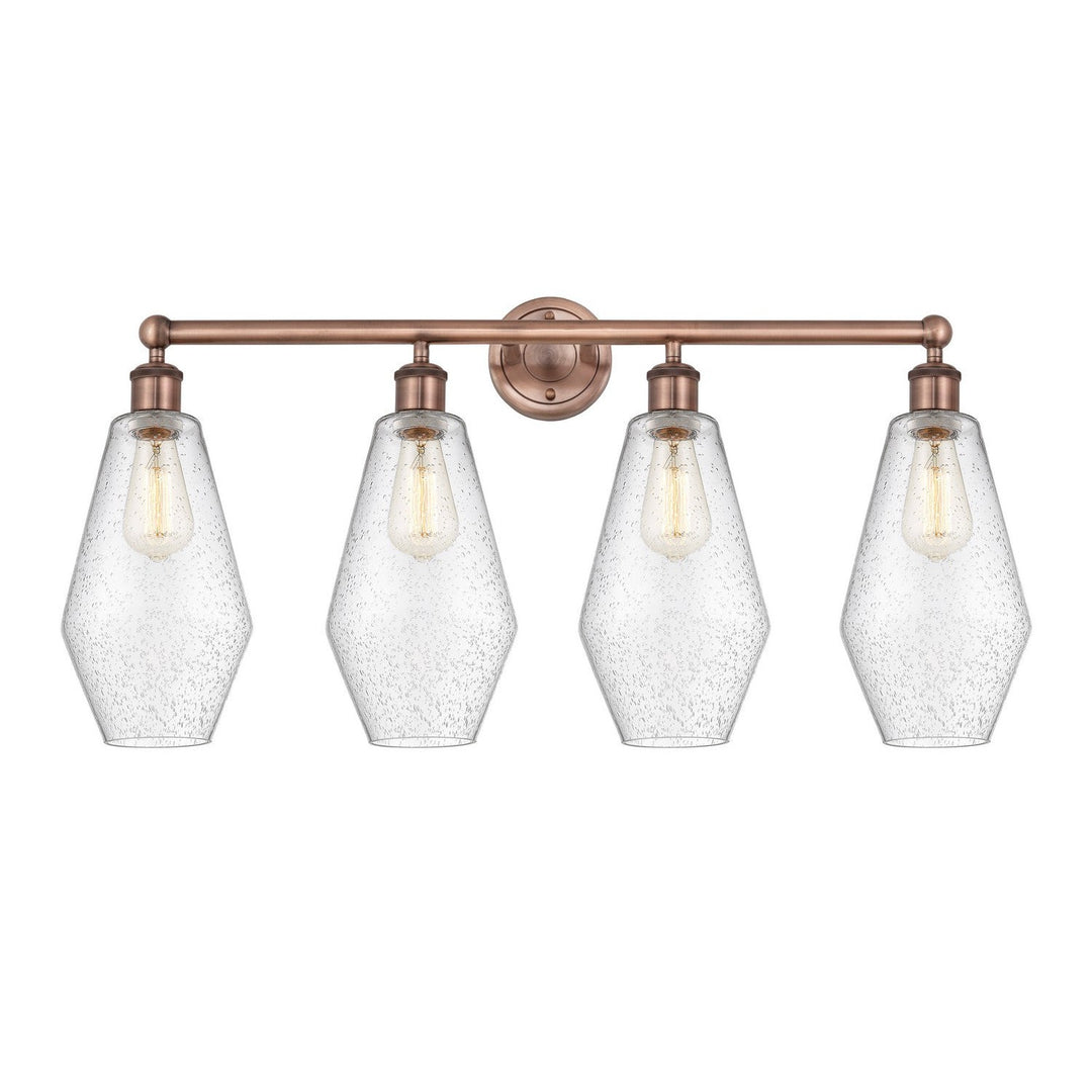 Innovations Downtown Urban 616-4W-AC-G654-7 Bath Vanity Light 34 in. wide - Antique Copper