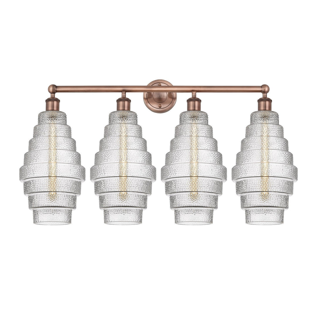 Innovations Downtown Urban 616-4W-AC-G672-8 Bath Vanity Light 35 in. wide - Antique Copper