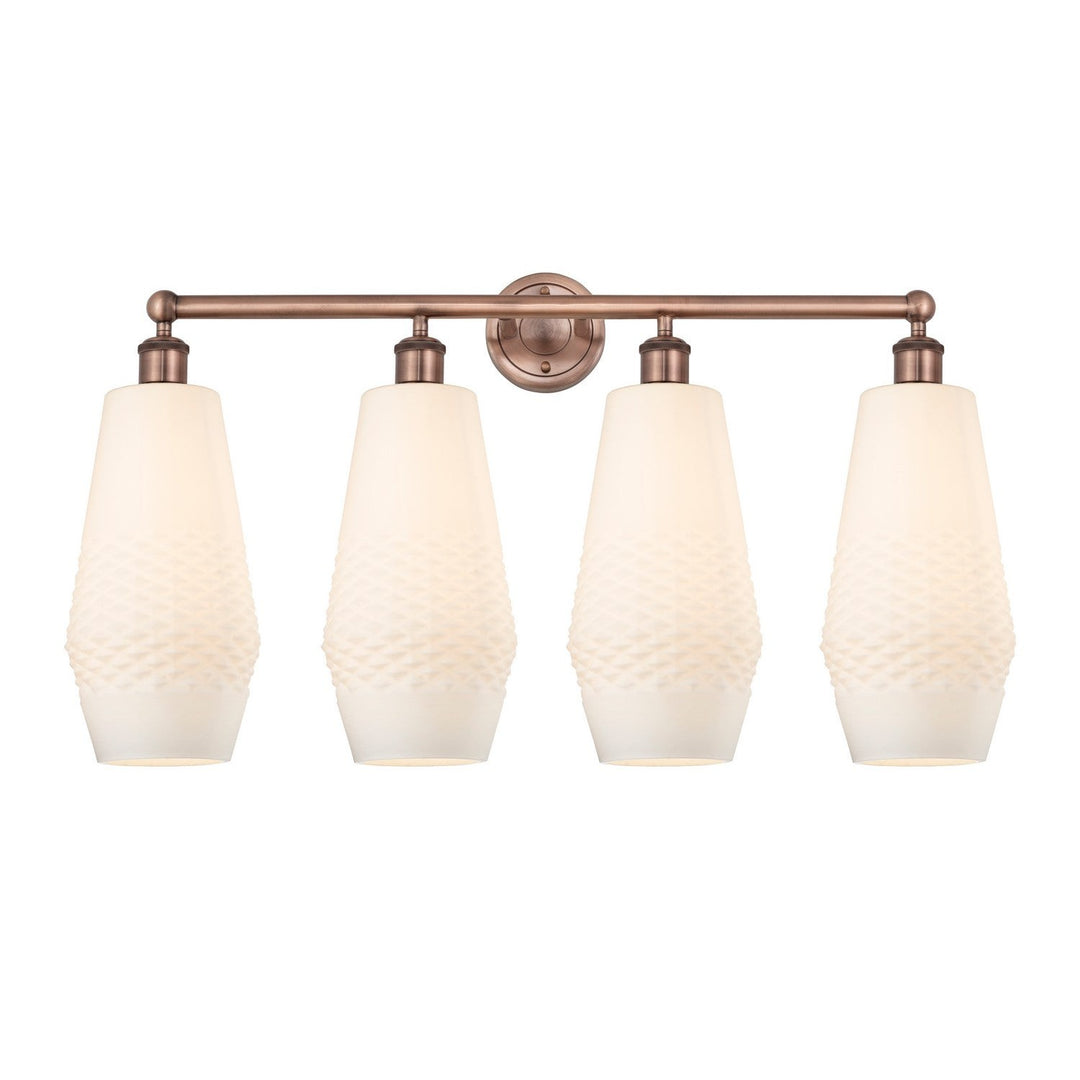 Innovations Downtown Urban 616-4W-AC-G681-7 Bath Vanity Light 34 in. wide - Antique Copper