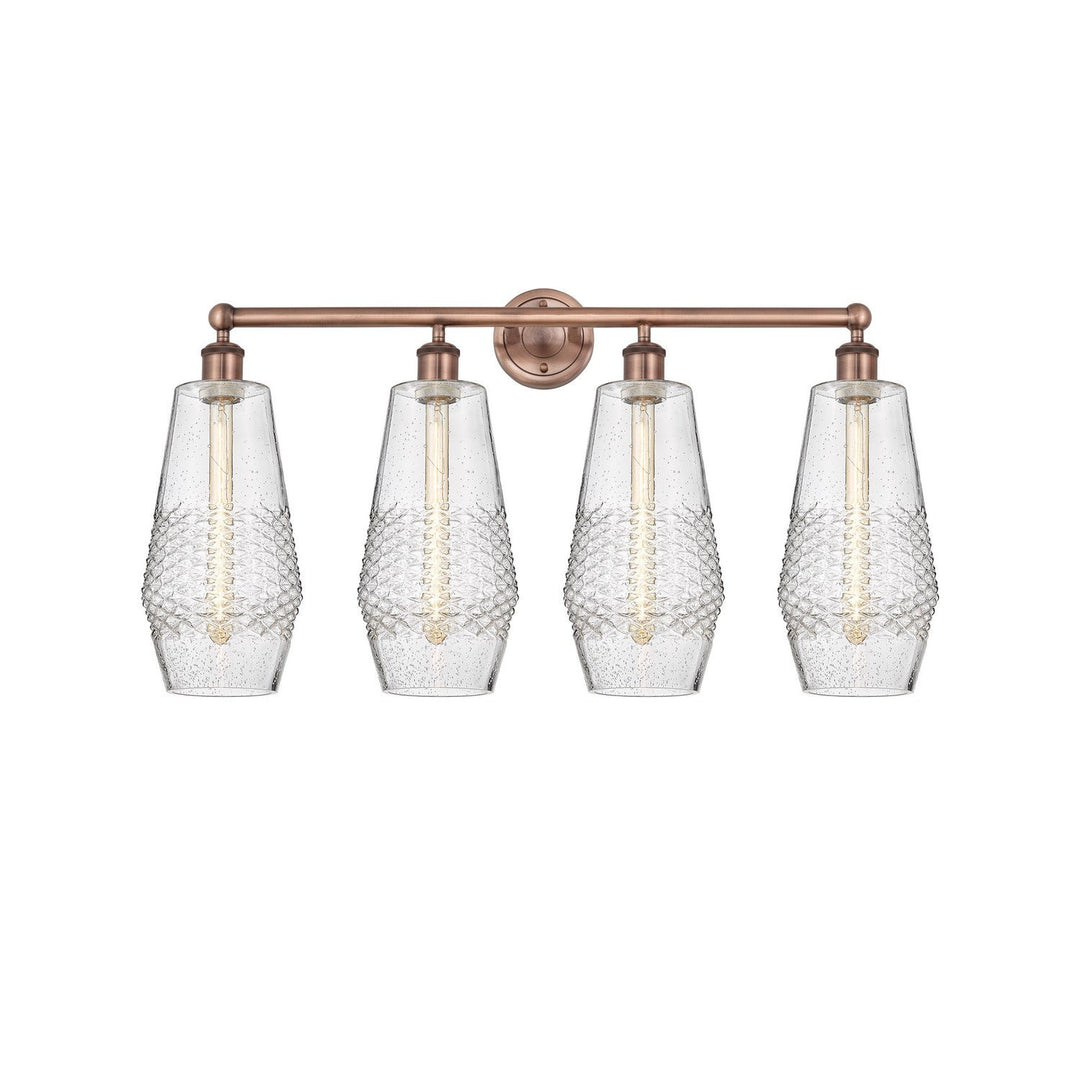 Innovations Downtown Urban 616-4W-AC-G684-7 Bath Vanity Light 34 in. wide - Antique Copper