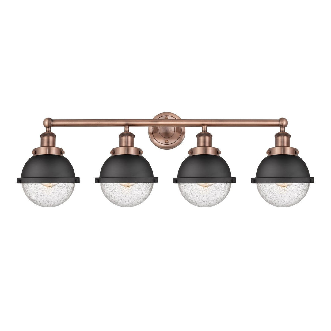 Innovations Downtown Urban 616-4W-AC-HFS-64-BK Bath Vanity Light 35 in. wide - Antique Copper