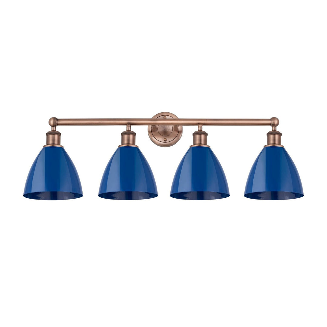 Innovations Downtown Urban 616-4W-AC-MBD-75-BL Bath Vanity Light 35 in. wide - Antique Copper